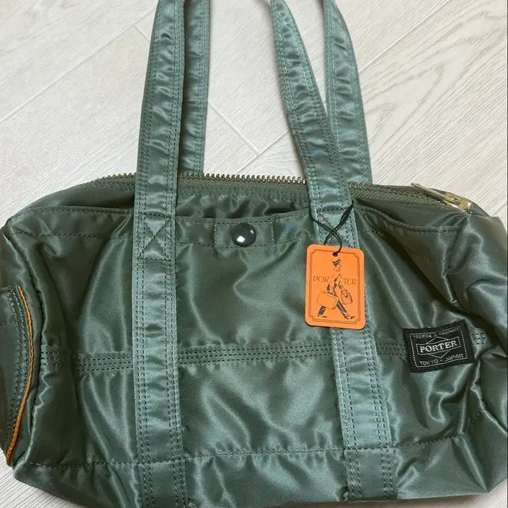 [BUNJANG] Porter Yoshida Tanker Duffel Bag S Sage Green / 요시다 포터 탱커 더플백 S 세이지 그린
