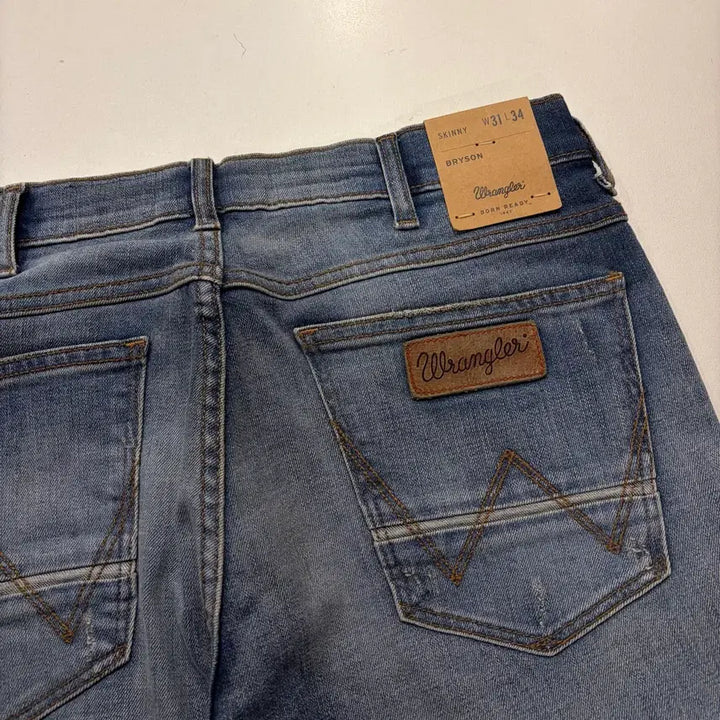 [BUNJANG] Wrangler Bryson Skinny Denim Jeans / [31x34] 랭글러 브라이슨 스키니 데님 팬츠 청바지 D182
