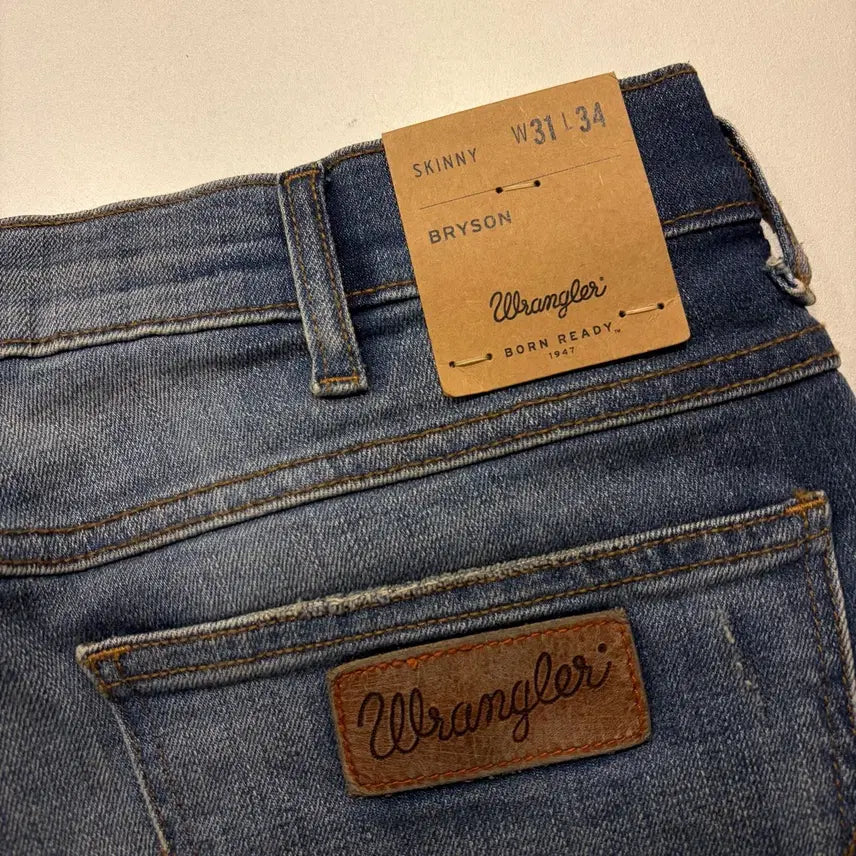 [BUNJANG] Wrangler Bryson Skinny Denim Jeans / [31x34] 랭글러 브라이슨 스키니 데님 팬츠 청바지 D182