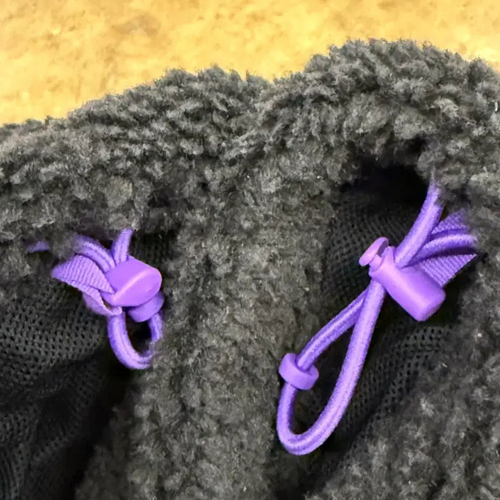 [BUNJANG] Nike Fleece Jacket with Purple Accents / [정품/M] 나이키 블랙 뽀글이 플리스 퍼플 포인트