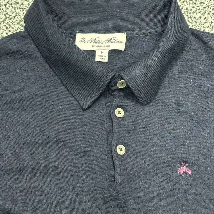 [BUNJANG] Brooks Brothers Knit Long Sleeve Polo Shirt / 95) 브룩스브라더스 니트 긴팔 카라티