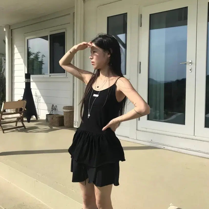 [BUNJANG] We Are Dewil Tank Top - Black / 위아 나시 / 드윌 나시 - 블랙