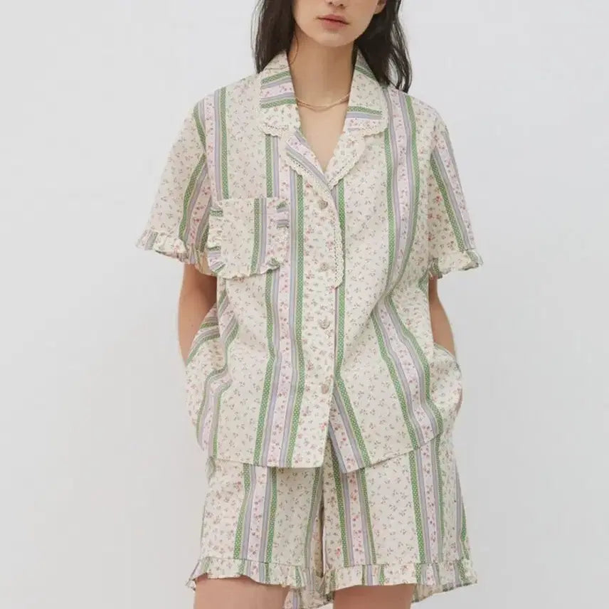[BUNJANG] Ulalapajama Mare Short-Sleeve Pajama Set / 울랄라파자마 마레 반팔 페어