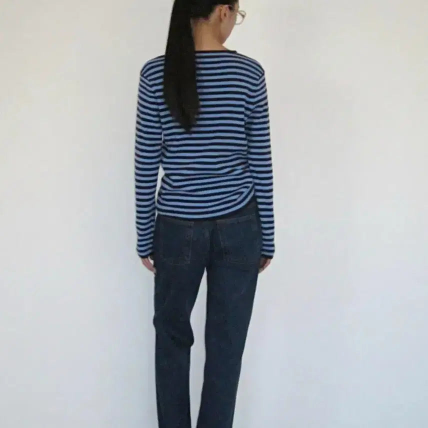 [BUNJANG] PONITAIL Stripe T-Shirt / 129,000-> 90,000원 PONITAIL 포니테일 스트라이프 티셔