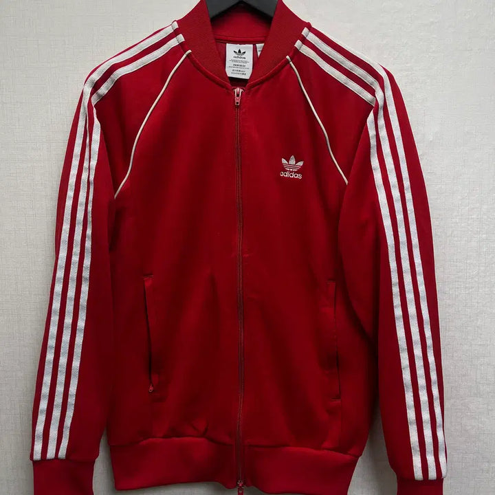 [BUNJANG] Adidas Originals Superstar Track Top Jacket Red / 아디다스 오리지널 슈퍼스타 삼선 저지 트랙탑 져지 자켓 레드 100