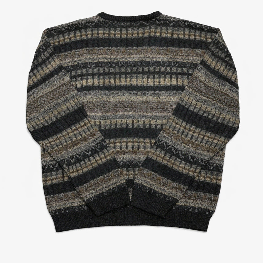 [BUNJANG] USA Henry Grethel Multi-Pattern Knit Sweater / USA 90s 미국 빈티지 Y2K 모리걸 그런지룩 멀티 패턴 니트 스웨터