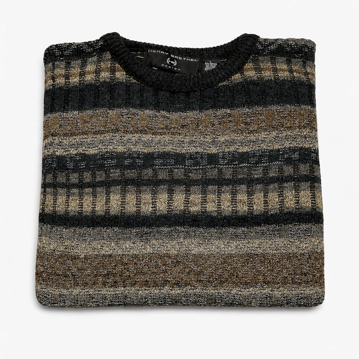 [BUNJANG] USA Henry Grethel Multi-Pattern Knit Sweater / USA 90s 미국 빈티지 Y2K 모리걸 그런지룩 멀티 패턴 니트 스웨터