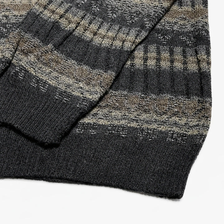 [BUNJANG] USA Henry Grethel Multi-Pattern Knit Sweater / USA 90s 미국 빈티지 Y2K 모리걸 그런지룩 멀티 패턴 니트 스웨터