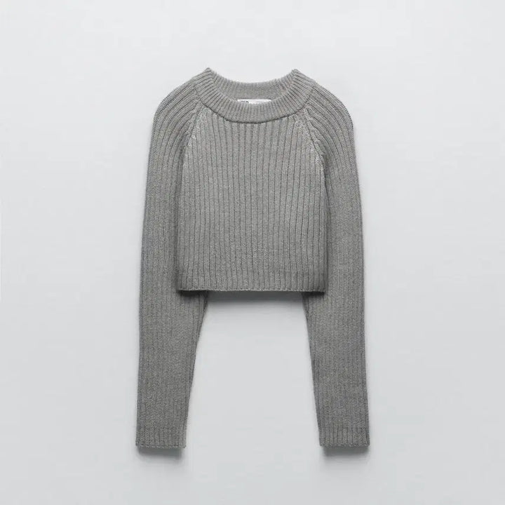 [BUNJANG] ZARA Cropped Knit Sweater / 자라 크롭 니트 스웨터