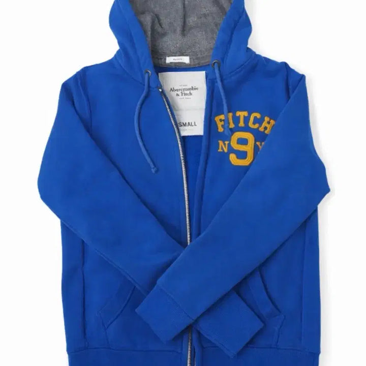 [BUNJANG] Abercrombie Vintage Blue Peach Hoodie Zip-up / 아베크롬비 빈티지 블루 피치 후드집업