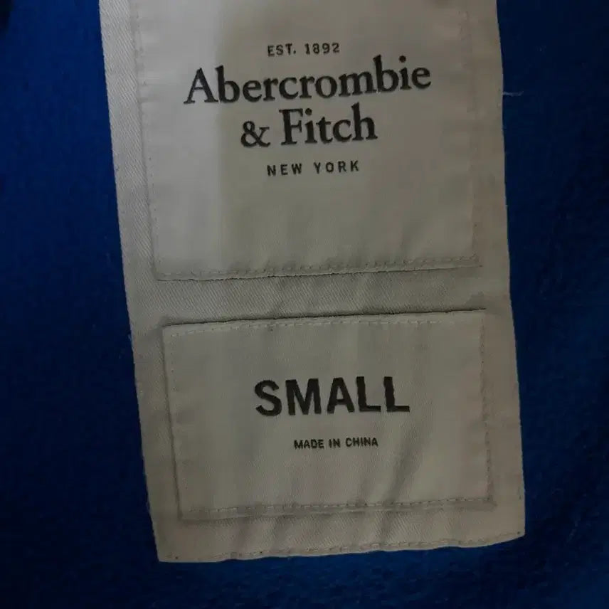 [BUNJANG] Abercrombie Vintage Blue Peach Hoodie Zip-up / 아베크롬비 빈티지 블루 피치 후드집업