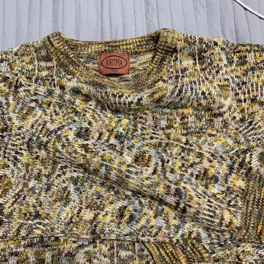 [BUNJANG] Nittopia Italian Ethnic Pattern Knit Sweater / 니트피아 이태리 에스닉패턴 m-l