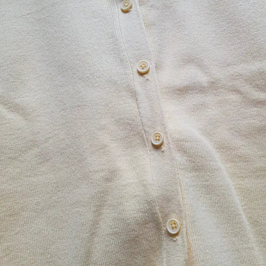 [BUNJANG] Spao Basic Cardigan - Light Yellow (M) / 스파오 베이직 가디건 M사이즈 새상품