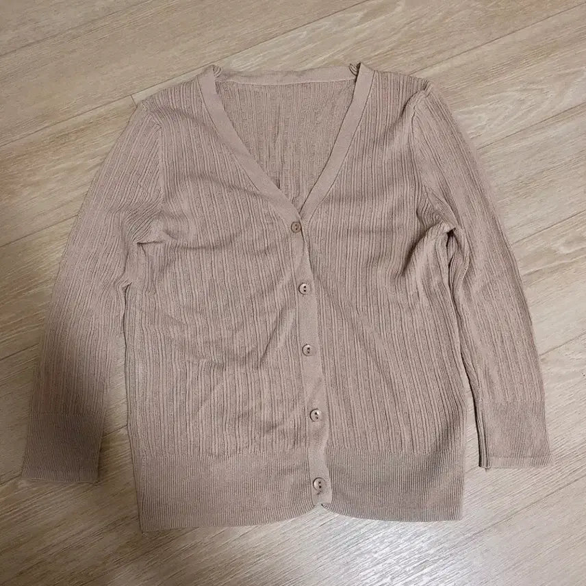 [BUNJANG] Pink 3/4 Sleeve Cardigan / 인디핑크 칠부팔 가디건