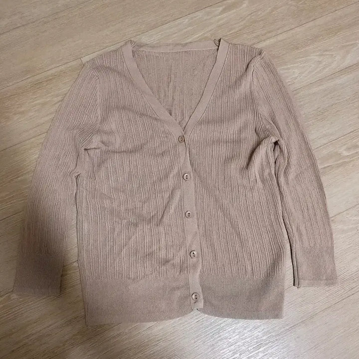 [BUNJANG] Pink 3/4 Sleeve Cardigan / 인디핑크 칠부팔 가디건