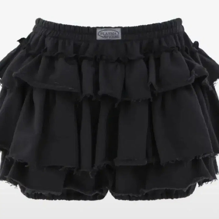 [BUNJANG] Plasma Spare Tutu Tiered Mini Skirt Pants Black / 플라즈마 스페어 튜튜 캉캉 셔링 티어드 미니 스커트 팬츠 블랙