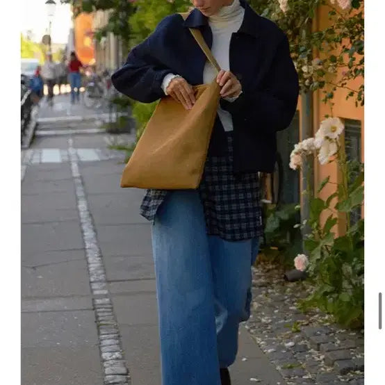 [BUNJANG] ANEU Finn Single Collar Handmade Jacket (Navy) / 앤유 퓐 싱글카라 핸드메이드 자켓 (Navy)