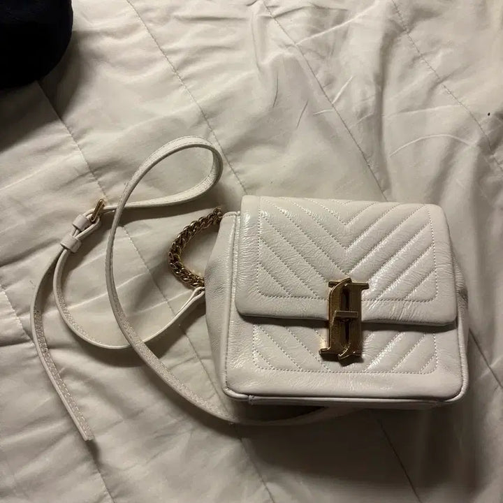 [BUNJANG] Jill Stuart Ivory Mini Crossbody Bag / 질스튜어트 아이보리 미니 크로스백