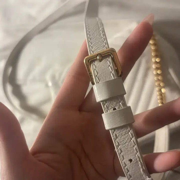 [BUNJANG] Jill Stuart Ivory Mini Crossbody Bag / 질스튜어트 아이보리 미니 크로스백