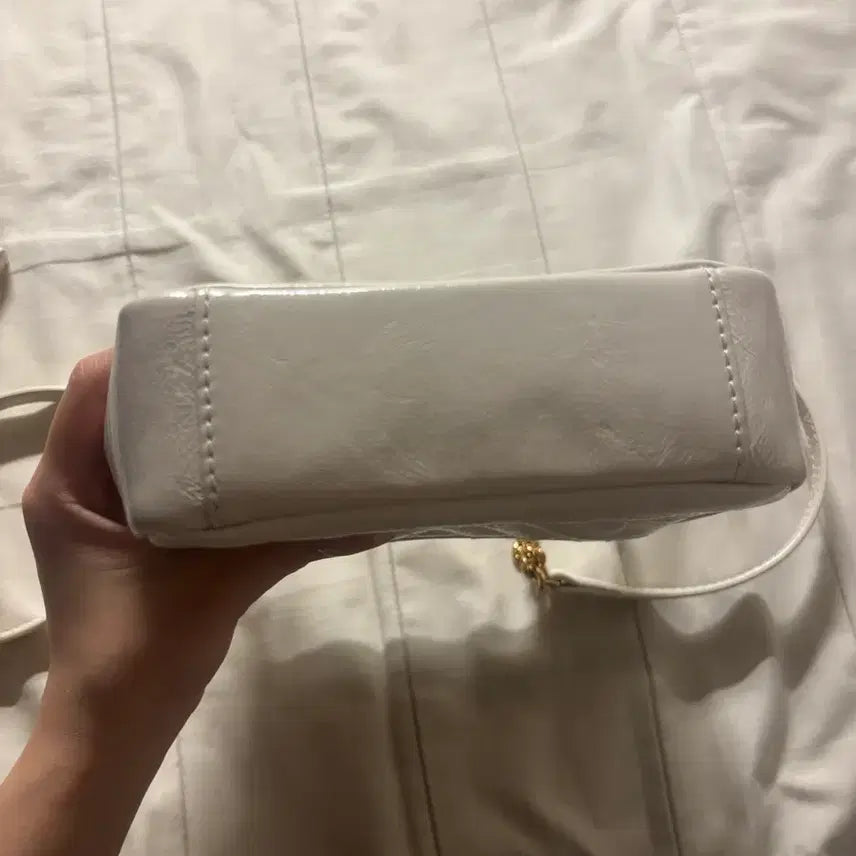 [BUNJANG] Jill Stuart Ivory Mini Crossbody Bag / 질스튜어트 아이보리 미니 크로스백
