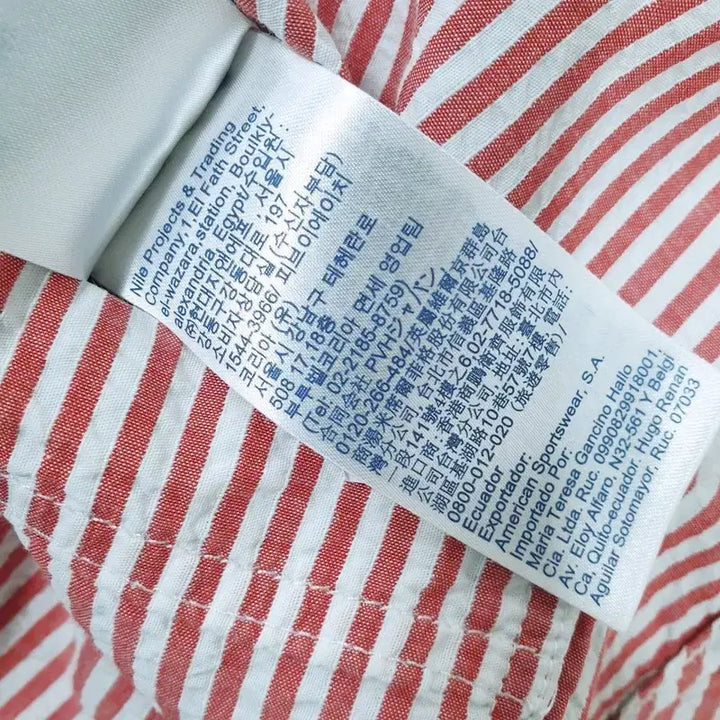[BUNJANG] Tommy Hilfiger Tommy Jeans Cotton Striped Reversible Shirt / 타미힐피거 타미진스 코튼 스트라이프 긴소매 리버서블 셔츠