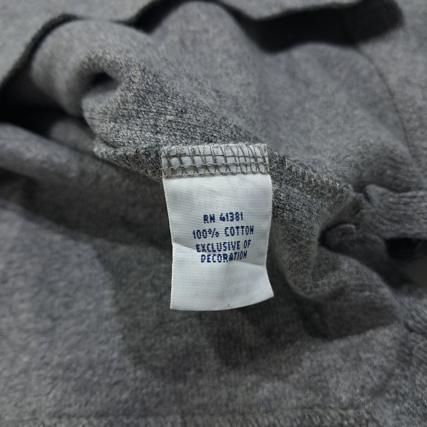 [BUNJANG] Polo Ralph Lauren Half-Zip Knit Sweater / CL784 M 폴로 가죽풀러 헤더그레이 하프집업 니트 스웨터