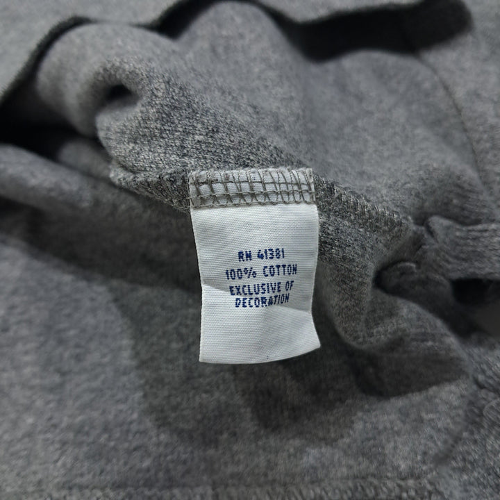[BUNJANG] Polo Ralph Lauren Half-Zip Knit Sweater / CL784 M 폴로 가죽풀러 헤더그레이 하프집업 니트 스웨터