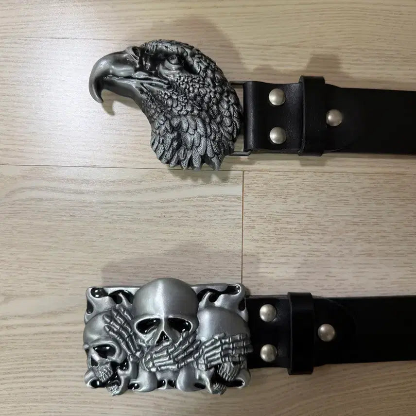 [SOLD OUT] 해골 &amp; 독수리 벨트 버클 2개 판매합니다
