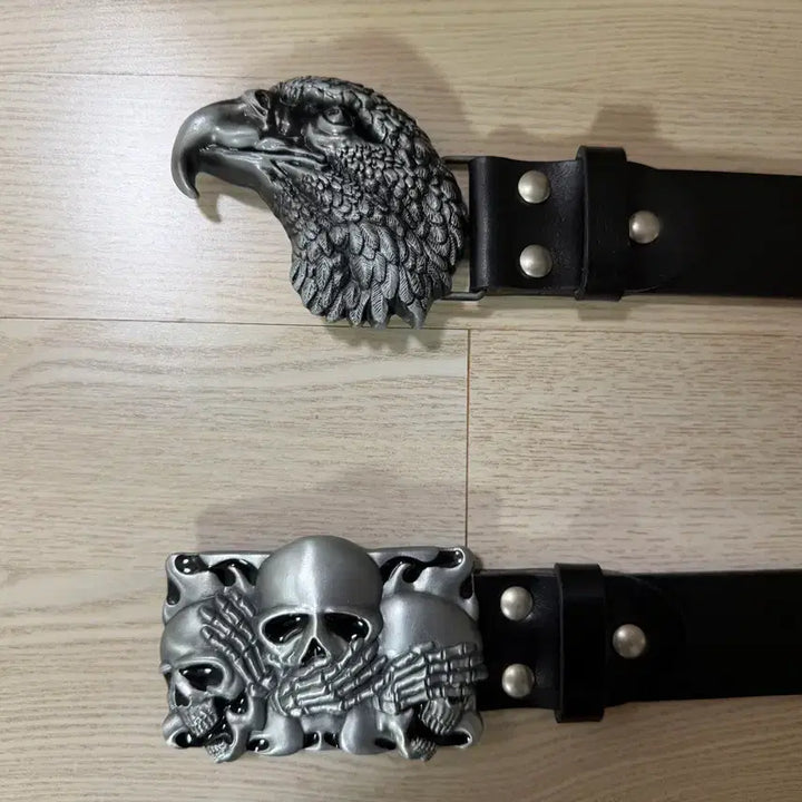 [SOLD OUT] 해골 &amp; 독수리 벨트 버클 2개 판매합니다