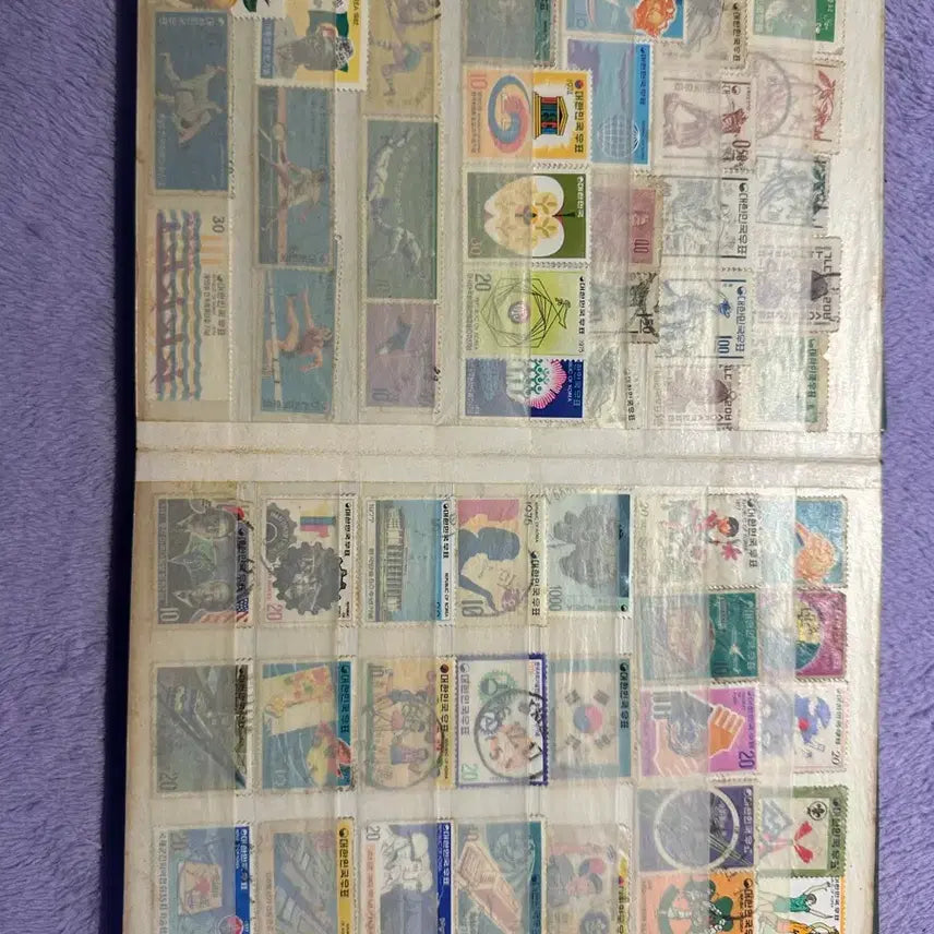 [BUNJANG] Korean Traditional Beauty &amp; Commemorative Stamp Collection Album / 7080 한국 전통 미 &amp; 기념 우표 희귀 컬렉션 앨범팝니다