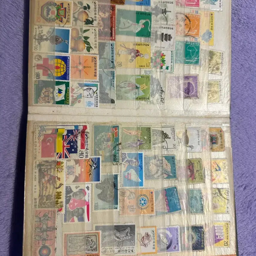 [BUNJANG] Korean Traditional Beauty &amp; Commemorative Stamp Collection Album / 7080 한국 전통 미 &amp; 기념 우표 희귀 컬렉션 앨범팝니다