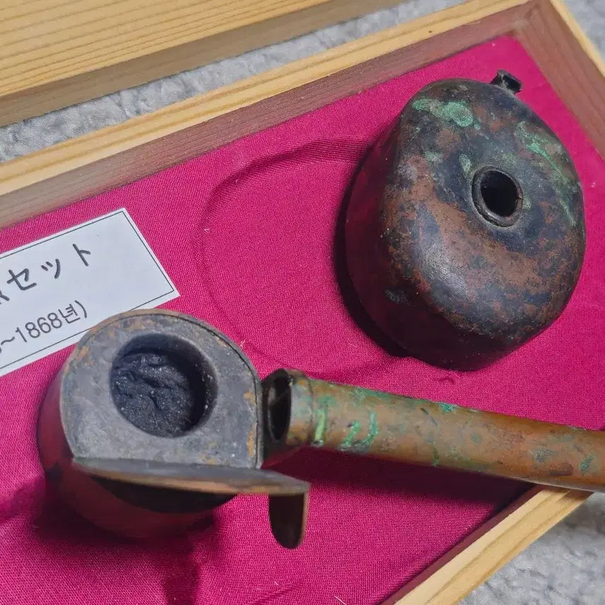 [BUNJANG] Japanese Edo Period Bronze Calligraphy Set / 에도 시대  서예/필기 청동 유물