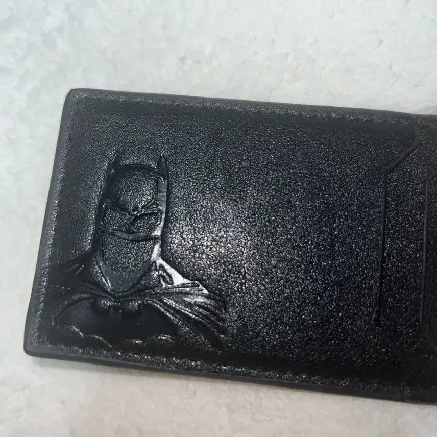 [BUNJANG] Batman Card Wallet Leather / 베트맨 카드지갑 블랙 레더