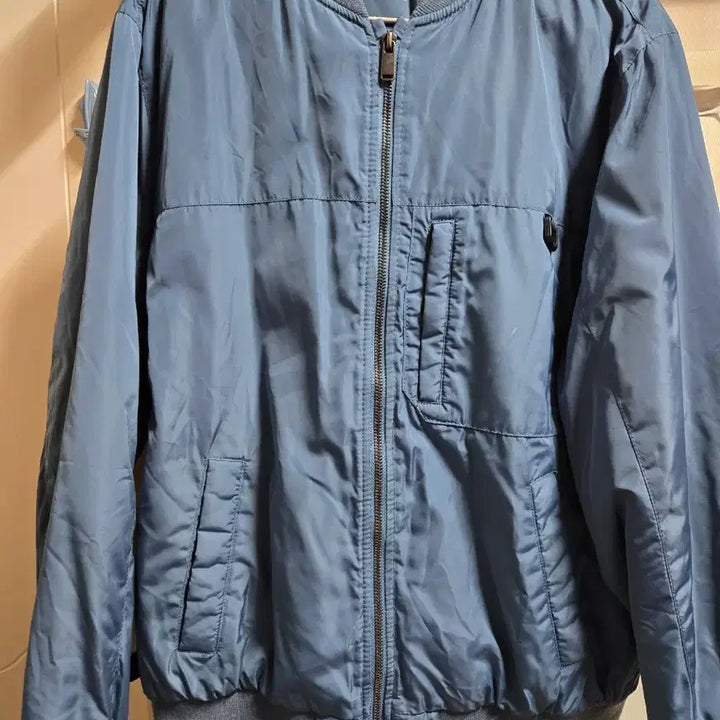 [BUNJANG] ZARA Blouson Jacket Sky Blue / 자라 블루종 자켓 하늘색