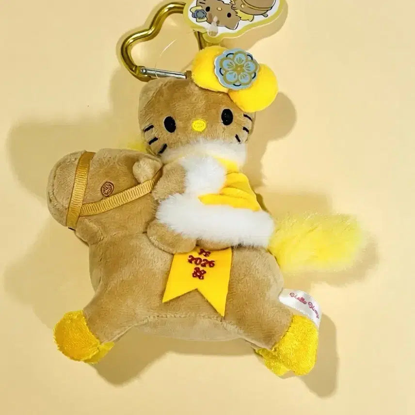 [BUNJANG] Hello Kitty Equestrian Doll Keyring / 2026기념 말 태닝키티 헬로키티 인형 키링