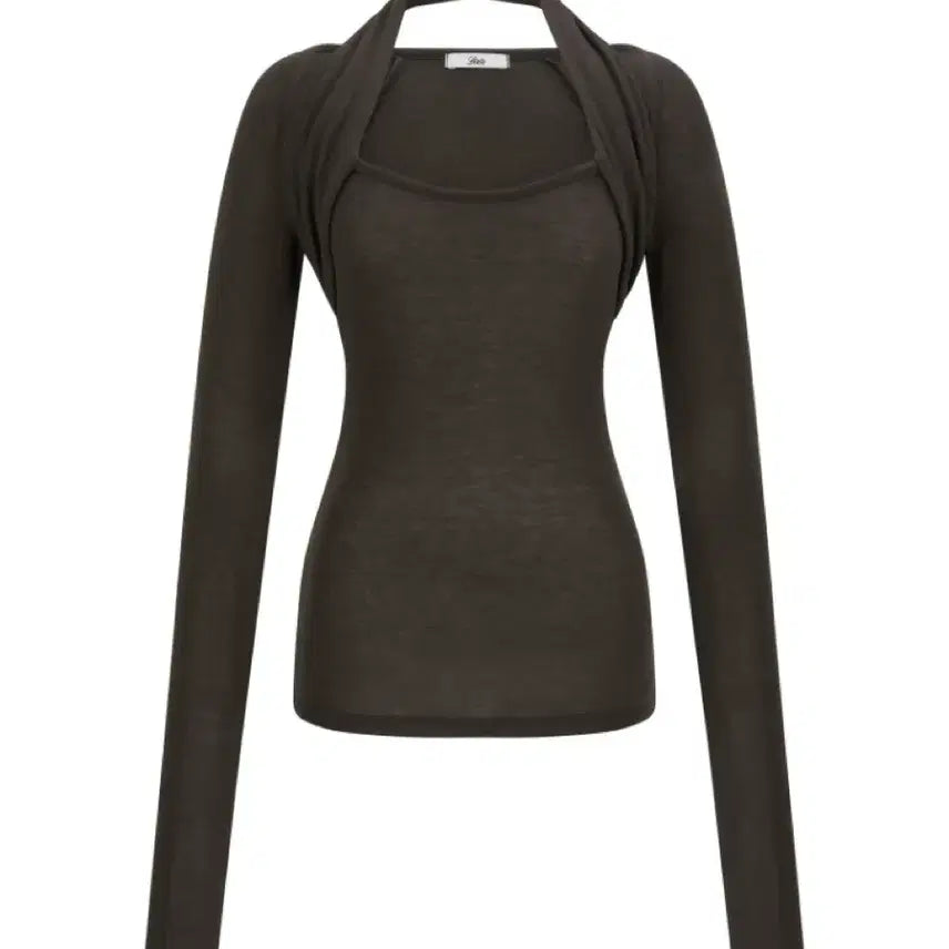 [SOLD OUT] Seer 씨어 nude halter top_olive brown