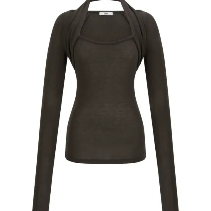 [SOLD OUT] Seer 씨어 nude halter top_olive brown