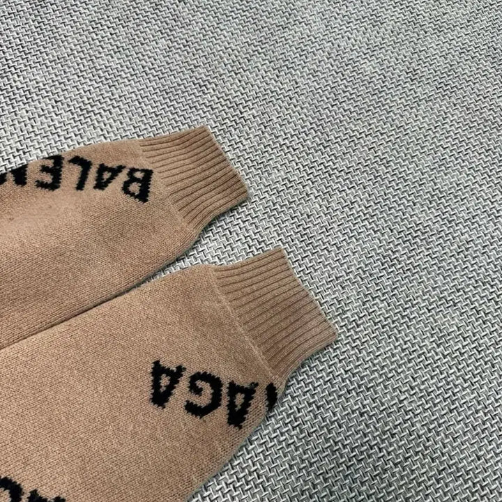 [BUNJANG] Balenciaga Multi Logo Knit Sweater / 발렌시아가 멀티 로고 니트