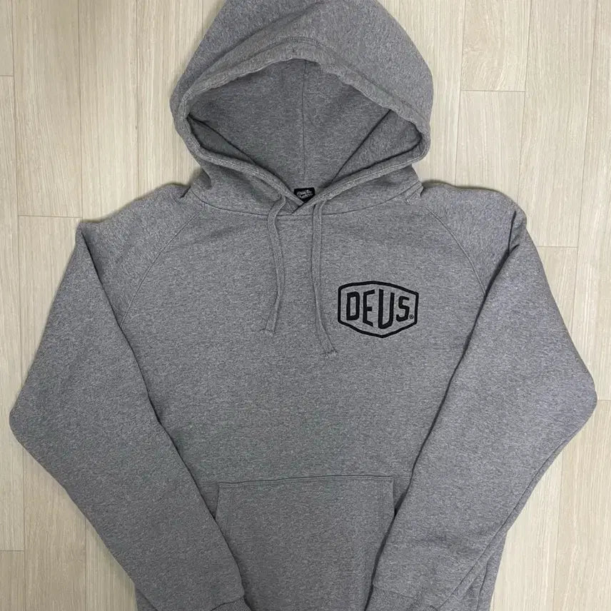 [BUNJANG] Deus Ex Machina Hooded Gray Sweatshirt / 데우스엑스마키나 후드 그레이 M (오버핏L)