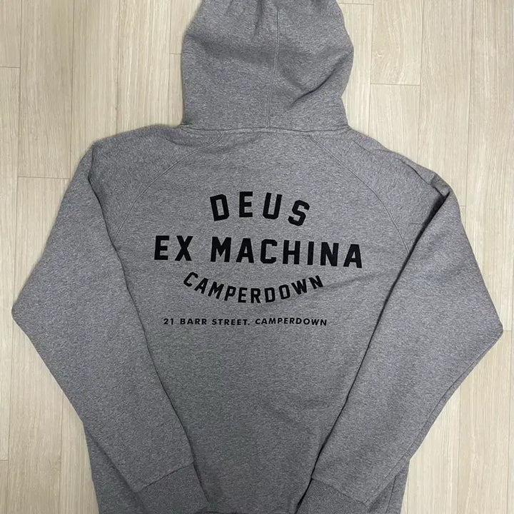 [BUNJANG] Deus Ex Machina Hooded Gray Sweatshirt / 데우스엑스마키나 후드 그레이 M (오버핏L)