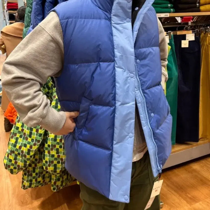 [BUNJANG] Uniqlo Maruni Padded Vest Blue Unisex L Size / 유니클로 마르니 패딩 조끼 블루 남여공용 L사이즈