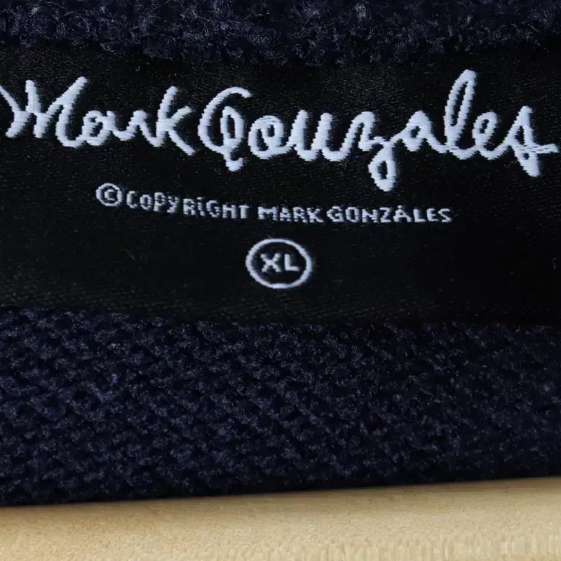 [BUNJANG] Mark Gonzales Hoodie Navy XL-2XL / (XL-2XL) 마크곤잘레스 후드티셔츠 빅사이즈 네이비-177C3