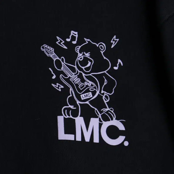 [BUNJANG] LMC Hooded T-shirt Back Print Black / (XL-2XL) 엘엠씨 후드티셔츠 백프린팅 블랙 키치 라벤더-177C4