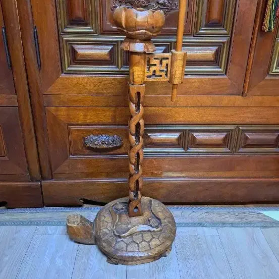 [BUNJANG] Antique Turtle-Shaped Oil Lamp / 등잔대 60   20센치 거북이조선시대모름