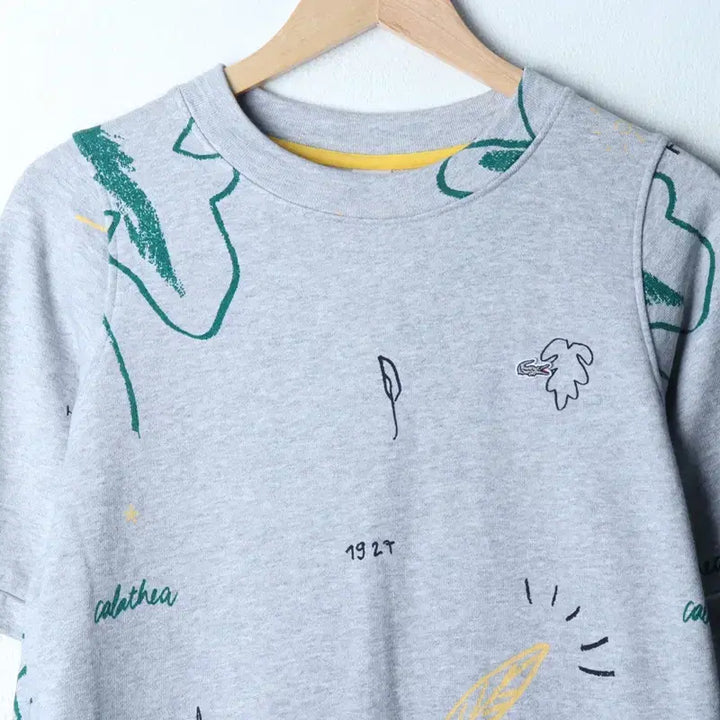 [BUNJANG] Lacoste Gray Sweat Dress / W(S) 라코스테 드레스 원피스 반팔 스웻 그레이 올드스쿨-177D1