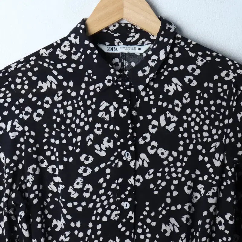 [BUNJANG] ZARA Leopard Print Dress (XS-S) / W(XS-S) 자라 드레스 원피스 레오파드 패턴 블랙-177D3
