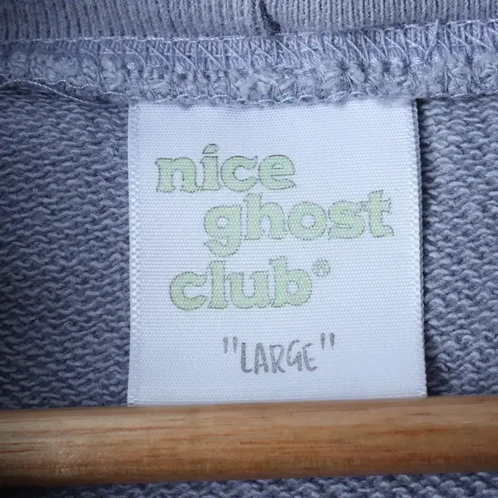 [BUNJANG] Nice Ghost Club Hoodie Light Blue Jelly Bear / (L-XL) 나이스고스트클럽 후드티셔츠 끈이염 연블루 젤리곰-177EB