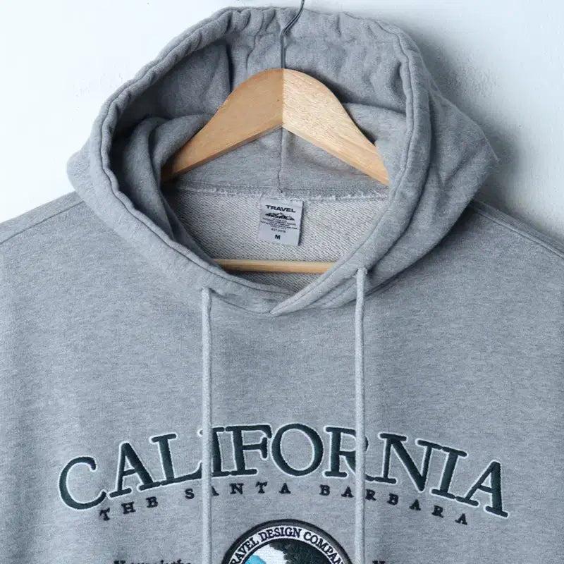 [BUNJANG] 177F2 Big Logo Gray Hoodie / (M-L) 트레블 후드티셔츠 빅로고 그레이 올드스쿨-177F2