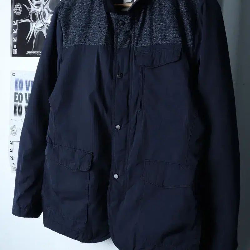 [BUNJANG] Kolon Sport Zip-Up Windbreaker Jacket Navy / (M-L) 코오롱스포츠 집업 바람막이 점퍼자켓 네이비 경량-177F5