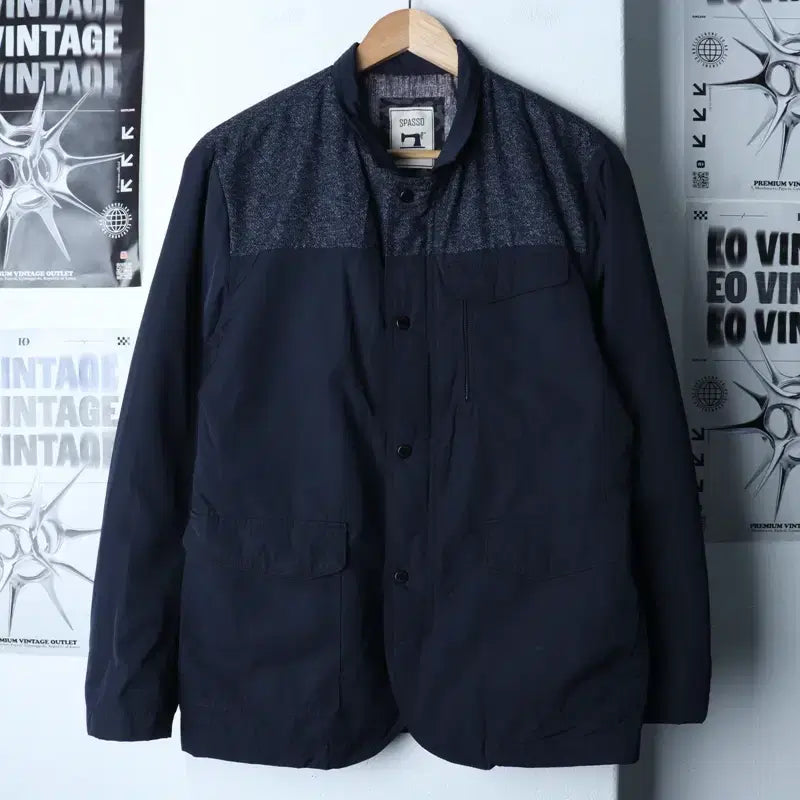 [BUNJANG] Kolon Sport Zip-Up Windbreaker Jacket Navy / (M-L) 코오롱스포츠 집업 바람막이 점퍼자켓 네이비 경량-177F5